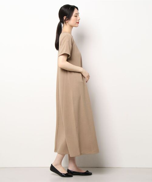 ぽこぽこカットソーフレアワンピース