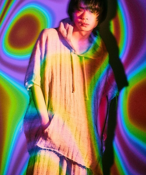 EFFECTEN(エフェクテン)の「mpa2901-raminen asymmetry poncho hoodie ポンチョフーディー(ポンチョ・メンズ・オートミール・FREE)」の11枚目の写真