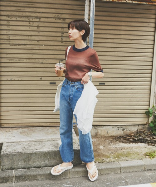 Auntie Rosa Holiday(アンティローザホリデー)の「シアーリンガーニット(ニット/セーター・レディース・ベージュ/ブラウン/ブラック・FREE)」の21枚目の写真