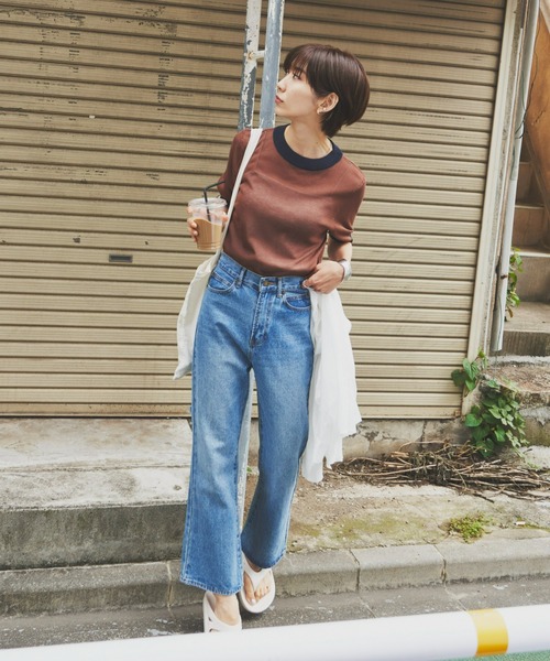 Auntie Rosa Holiday(アンティローザホリデー)の「シアーリンガーニット(ニット/セーター・レディース・ベージュ/ブラウン/ブラック・FREE)」の22枚目の写真