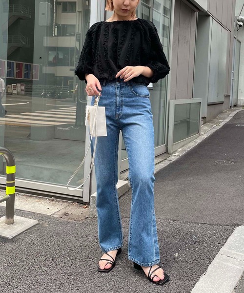 CAPRICIEUX LE'MAGE（カプリシューレマージュ）の「フリンジブラウス（シャツ/ブラウス・レディース・ホワイト/ブラック・FREE）」の7枚目の写真