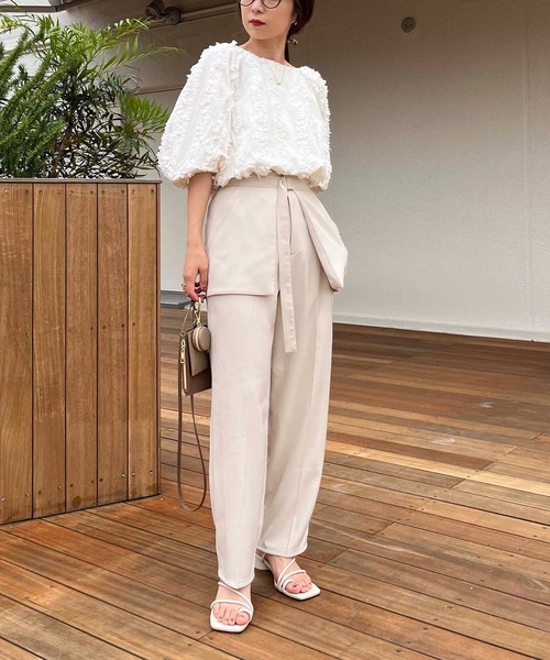 CAPRICIEUX LE'MAGE（カプリシューレマージュ）の「フリンジブラウス（シャツ/ブラウス・レディース・ホワイト/ブラック・FREE）」の15枚目の写真