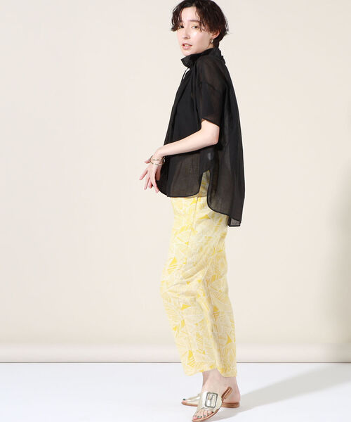 NOLLEY’S(ノーリーズ)の「シアー楊柳フリル衿ブラウス(シャツ/ブラウス・レディース・ブルー/ブラック/ライトグレー・FREE)」の15枚目の写真