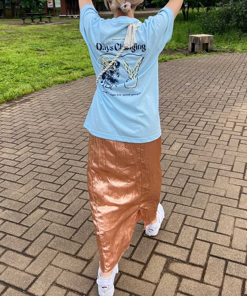 byYOUANCE（バイユアンス）の「SZK×byYOUANCEプリントTシャツ（Tシャツ/カットソー・レディース・グリーン系その他/ライトピンク/ホワイト/サックスブルー・FREE）」の15枚目の写真