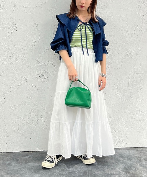 apres jour mignon(アプレジュールミニョン)の「デニムブラウス【ZOZOTOWN限定アイテム】(シャツ/ブラウス・レディース・ブルー/ダークブルー・フリー/X-LARGE)」の16枚目の写真