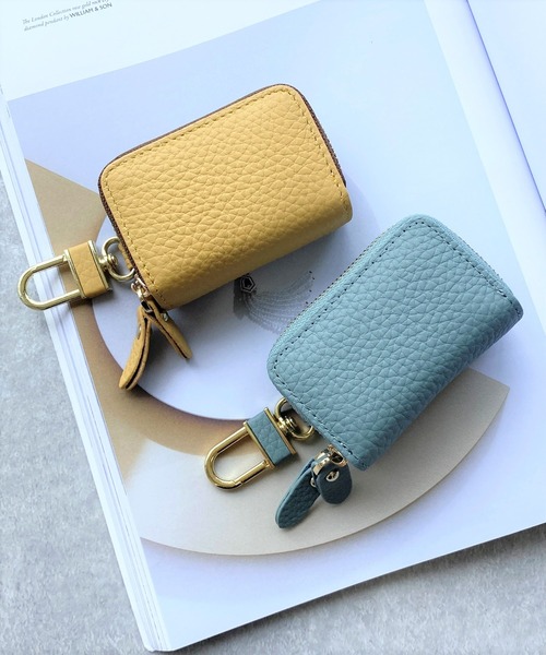 She's Closet(シーズクローゼット)の「本革ダブルポケットラウンドファスナースマートキーケース(キーケース/キーアクセサリー・レディース・ブラック/ベージュ/ネイビー/ピンク/イエロー/オレンジ/ブルー/アイボリー/ブラック系その他/ベージュ系その他/グレイッシュベージュ/グレー/ガンメタ/ベージュ系その他2・FREE)」の19枚目の写真