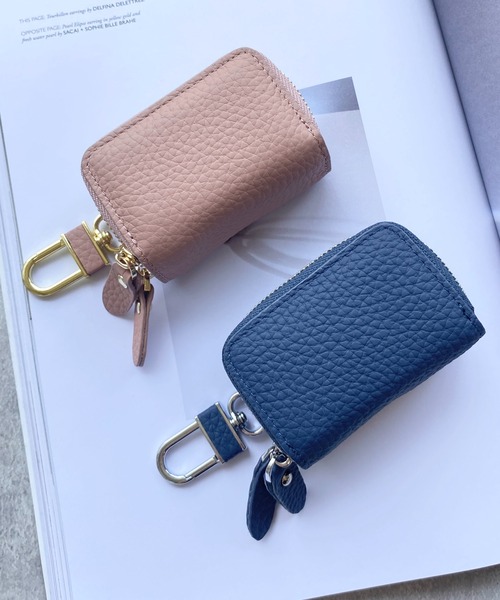 She's Closet(シーズクローゼット)の「本革ダブルポケットラウンドファスナースマートキーケース(キーケース/キーアクセサリー・レディース・ブラック/ベージュ/ネイビー/ピンク/イエロー/オレンジ/ブルー/アイボリー/ブラック系その他/ベージュ系その他/グレイッシュベージュ/グレー/ガンメタ/ベージュ系その他2・FREE)」の16枚目の写真