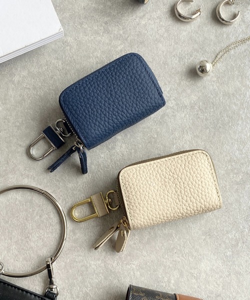 She's Closet(シーズクローゼット)の「本革ダブルポケットラウンドファスナースマートキーケース(キーケース/キーアクセサリー・レディース・ブラック/ベージュ/ネイビー/ピンク/イエロー/オレンジ/ブルー/アイボリー/ブラック系その他/ベージュ系その他/グレイッシュベージュ/グレー/ガンメタ/ベージュ系その他2・FREE)」の22枚目の写真