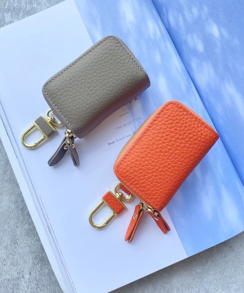 She's Closet(シーズクローゼット)の「本革ダブルポケットラウンドファスナースマートキーケース(キーケース/キーアクセサリー・レディース・ブラック/ベージュ/ネイビー/ピンク/イエロー/オレンジ/ブルー/アイボリー/ブラック系その他/ベージュ系その他/グレイッシュベージュ/グレー/ガンメタ/ベージュ系その他2・FREE)」の17枚目の写真