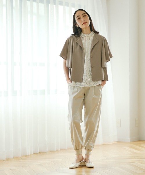 PUAL CE CIN（ピュアルセシン）の「清潔感と品の良さが漂う華やぎレースブラウス（シャツ/ブラウス・レディース・ブラック/アイボリー・FREE）」の13枚目の写真