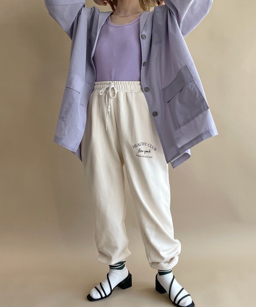 w closet（ダブルクローゼット）の「【2WAY】アメリカンスリーブタンクトップ（タンクトップ・レディース・ブラック/アイボリー/ラベンダー・FREE）」の12枚目の写真