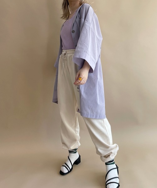 w closet（ダブルクローゼット）の「【2WAY】アメリカンスリーブタンクトップ（タンクトップ・レディース・ブラック/アイボリー/ラベンダー・FREE）」の15枚目の写真