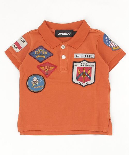 AVIREX（アヴィレックス）の「【KIDS/キッズ】トップガン ポロシャツ/TOP GUN POLO SHIRT/アヴィレックス/AVIREX（ポロシャツ・キッズ・ネイビー/オレンジ/オリーブ系・M/L/S）」の3枚目の写真