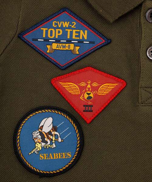 AVIREX（アヴィレックス）の「【KIDS/キッズ】トップガン ポロシャツ/TOP GUN POLO SHIRT/アヴィレックス/AVIREX（ポロシャツ・キッズ・ネイビー/オレンジ/オリーブ系・M/L/S）」の10枚目の写真