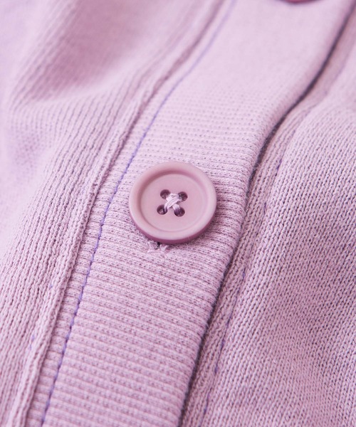 CUBE SUGAR（キューブシュガー）の「WEB限定スウェット配色ステッチ長袖カーディガン（カーディガン/ボレロ・レディース・パープル/ブラック/グレイッシュベージュ・M）」の22枚目の写真