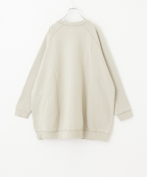 CUBE SUGAR（キューブシュガー）の「WEB限定スウェット配色ステッチ長袖カーディガン（カーディガン/ボレロ・レディース・パープル/ブラック/グレイッシュベージュ・M）」の9枚目の写真