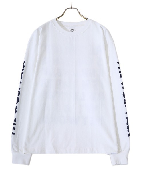 WP（ダブリューピー）の「WP / ダブリューピー：WP×CAMBER SCRATCH L/Tee：WP07-T123[WAX]（Tシャツ/カットソー・メンズ・ホワイト×ネイビー・XL/L/XXL/M）」の2枚目の写真