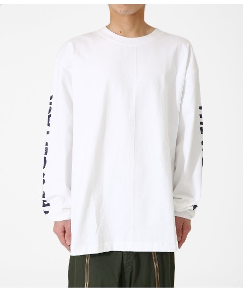 WP（ダブリューピー）の「WP / ダブリューピー：WP×CAMBER SCRATCH L/Tee：WP07-T123[WAX]（Tシャツ/カットソー・メンズ・ホワイト×ネイビー・XL/L/XXL/M）」の5枚目の写真