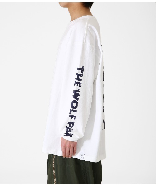 WP（ダブリューピー）の「WP / ダブリューピー：WP×CAMBER SCRATCH L/Tee：WP07-T123[WAX]（Tシャツ/カットソー・メンズ・ホワイト×ネイビー・XL/L/XXL/M）」の6枚目の写真
