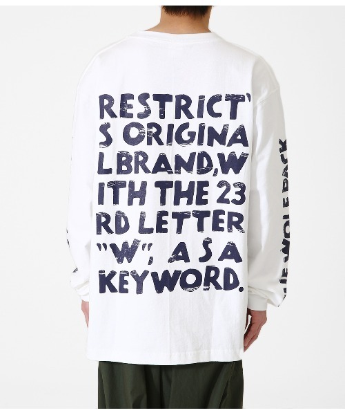 WP（ダブリューピー）の「WP / ダブリューピー：WP×CAMBER SCRATCH L/Tee：WP07-T123[WAX]（Tシャツ/カットソー・メンズ・ホワイト×ネイビー・XL/L/XXL/M）」の7枚目の写真