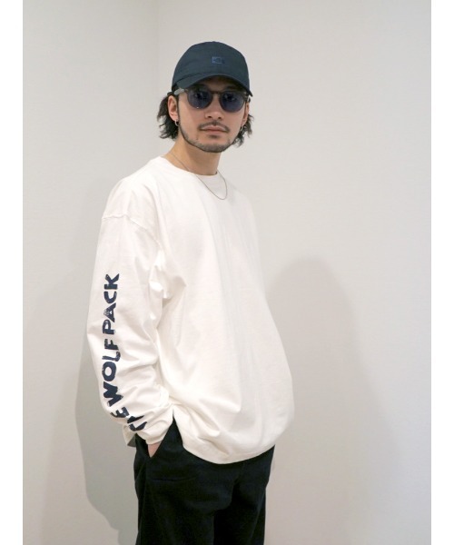 WP（ダブリューピー）の「WP / ダブリューピー：WP×CAMBER SCRATCH L/Tee：WP07-T123[WAX]（Tシャツ/カットソー・メンズ・ホワイト×ネイビー・XL/L/XXL/M）」の9枚目の写真
