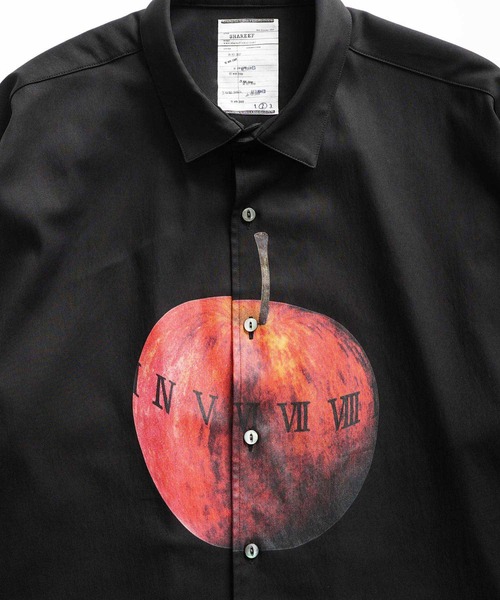 SHAREEF（シャリーフ）の「"APPLE"  L/S SHIRTS（シャツ/ブラウス・メンズ・ホワイト/ブラック/ネイビー・1/2/3）」の5枚目の写真