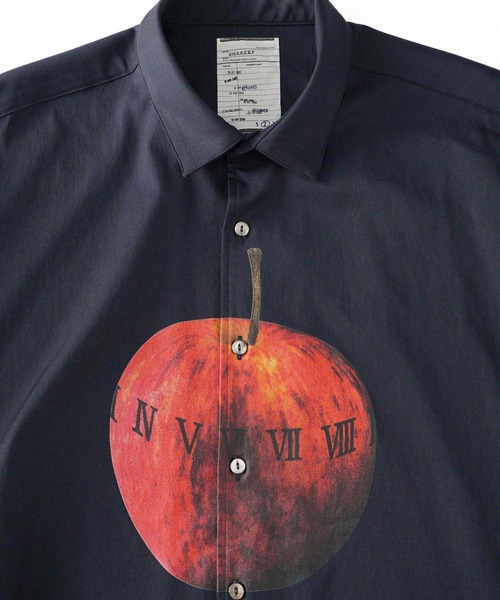 SHAREEF（シャリーフ）の「"APPLE"  L/S SHIRTS（シャツ/ブラウス・メンズ・ホワイト/ブラック/ネイビー・1/2/3）」の14枚目の写真