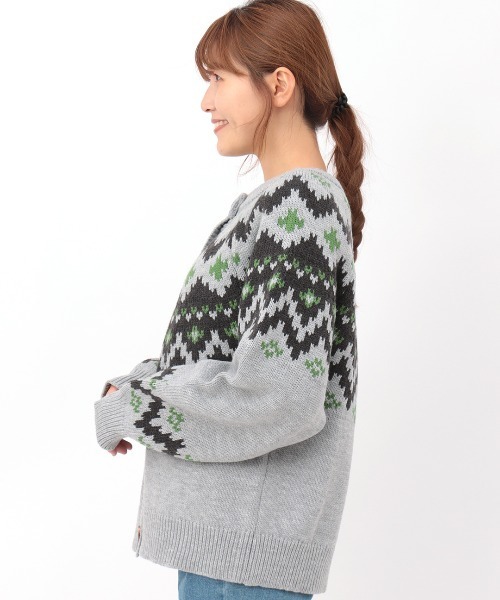 チチカカ（チチカカ）の「キカ求心ニットカーディガン（カーディガン/ボレロ・レディース・グレー/オフホワイト/ブラック・FREE）」の14枚目の写真