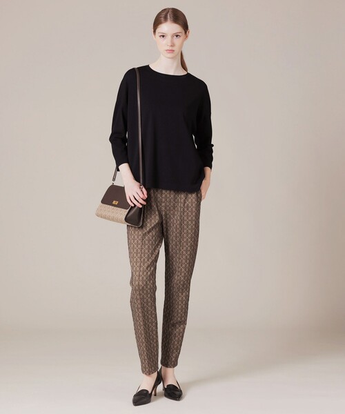 MACKINTOSH LONDON（マッキントッシュ ロンドン）の「アンドリュージャカードフラップバッグ（ショルダーバッグ・レディース・ブラウン系その他4・FREE）」の9枚目の写真