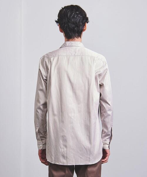 UNITED ARROWS(ユナイテッドアローズ)の「オルタネイトストライプ オープンカラー シャツ(シャツ/ブラウス・メンズ・ベージュ・S/XL/M/L)」の7枚目の写真