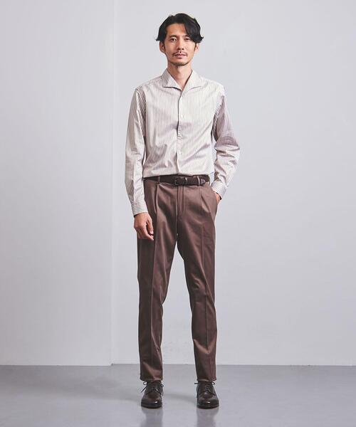 UNITED ARROWS(ユナイテッドアローズ)の「オルタネイトストライプ オープンカラー シャツ(シャツ/ブラウス・メンズ・ベージュ・S/XL/M/L)」の5枚目の写真