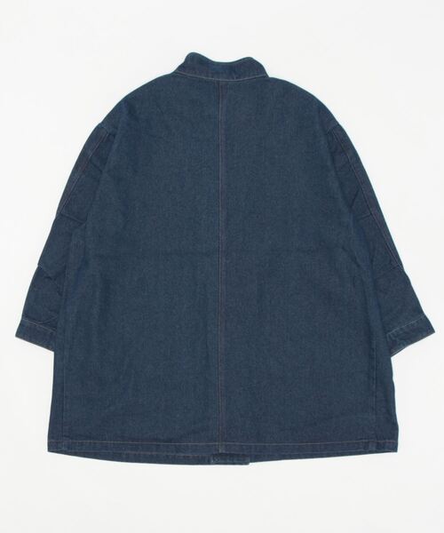 nemne store（ネンネストア）の「【低身長用サイズあり】デニムモッズコート（デニムジャケット・レディース・インディゴブルー/ブラック・SMALL/MEDIUM）」の18枚目の写真