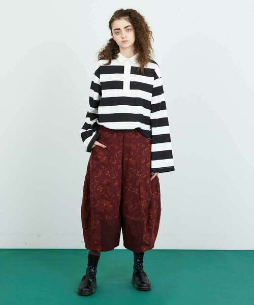 FRAPBOIS(フラボア)の「ガーデン パンツ(その他パンツ・レディース・ブラック/ボルドー・1/0)」の19枚目の写真