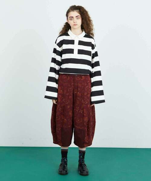 FRAPBOIS(フラボア)の「ガーデン パンツ(その他パンツ・レディース・ブラック/ボルドー・1/0)」の18枚目の写真