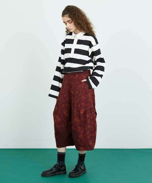 FRAPBOIS(フラボア)の「ガーデン パンツ(その他パンツ・レディース・ブラック/ボルドー・1/0)」の17枚目の写真