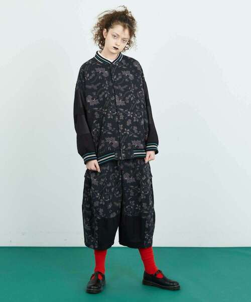 FRAPBOIS(フラボア)の「ガーデン パンツ(その他パンツ・レディース・ブラック/ボルドー・1/0)」の8枚目の写真