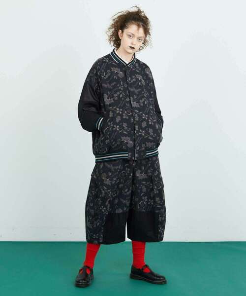 FRAPBOIS(フラボア)の「ガーデン パンツ(その他パンツ・レディース・ブラック/ボルドー・1/0)」の7枚目の写真