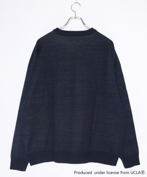 UCLA（ユーシーエルエー）の「UCLA　ベアー柄 オーバーサイズ クルーネック ニット（ニット/セーター・メンズ・アイボリー/ネイビー/グリーン/ブルー・L/M）」の15枚目の写真