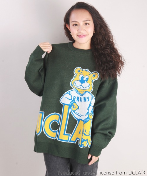 UCLA（ユーシーエルエー）の「UCLA　ベアー柄 オーバーサイズ クルーネック ニット（ニット/セーター・メンズ・アイボリー/ネイビー/グリーン/ブルー・L/M）」の20枚目の写真