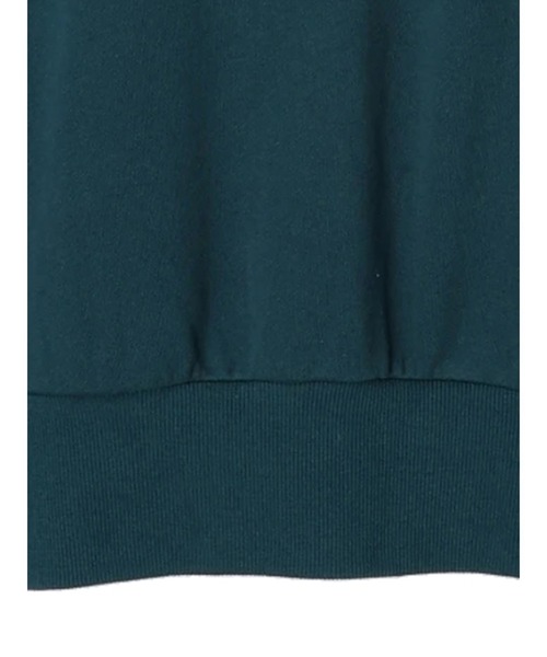 Green　Parks（グリーンパークス）の「ハーフZIP裏毛パーカーチュニック（パーカー・レディース・ブラック/ライトグレー系2/ダークグリーン・FREE）」の12枚目の写真