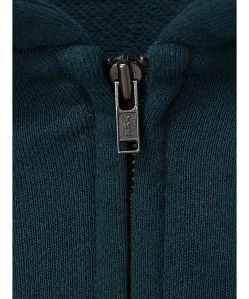 Green　Parks（グリーンパークス）の「ハーフZIP裏毛パーカーチュニック（パーカー・レディース・ブラック/ライトグレー系2/ダークグリーン・FREE）」の13枚目の写真