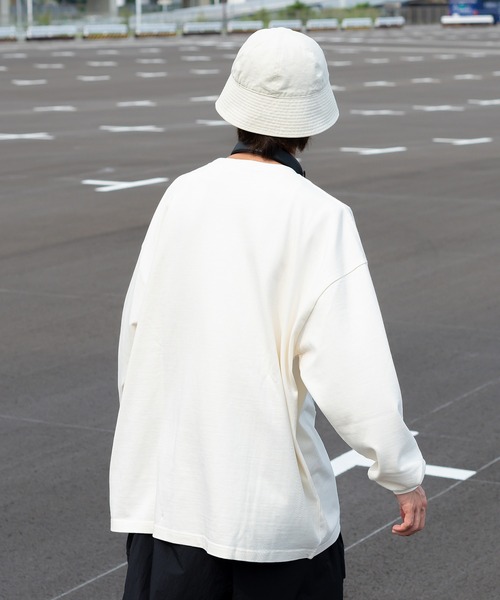 Perushu(ペルーシュ)の「ユーズドライクピグメントロンT(Tシャツ/カットソー・メンズ・ブラック/オフホワイト/ネイビー・MEDIUM/LARGE)」の9枚目の写真