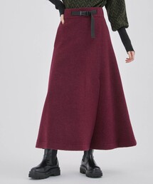 トラベルウールワイドヘムスカート