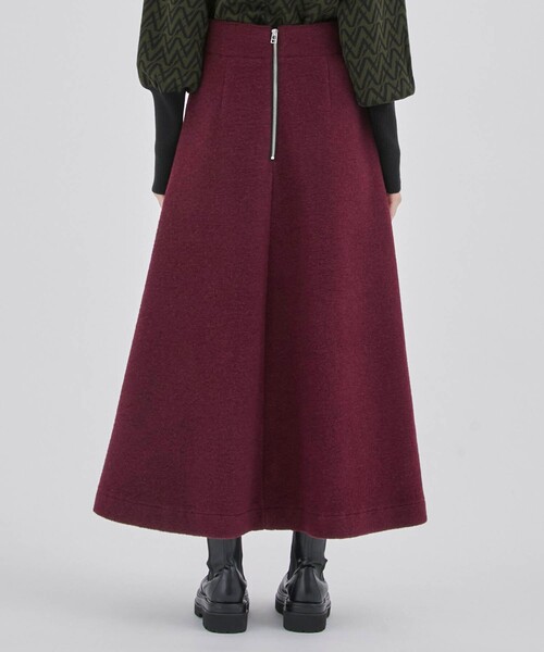CITY TOKYO（シティトウキョウ）の「トラベルウールワイドヘムスカート（スカート・レディース・レッド/ネイビー・1/2）」の9枚目の写真