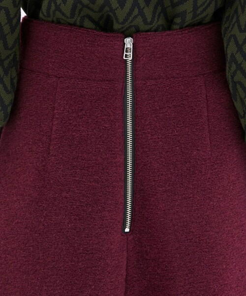 CITY TOKYO（シティトウキョウ）の「トラベルウールワイドヘムスカート（スカート・レディース・レッド/ネイビー・1/2）」の12枚目の写真