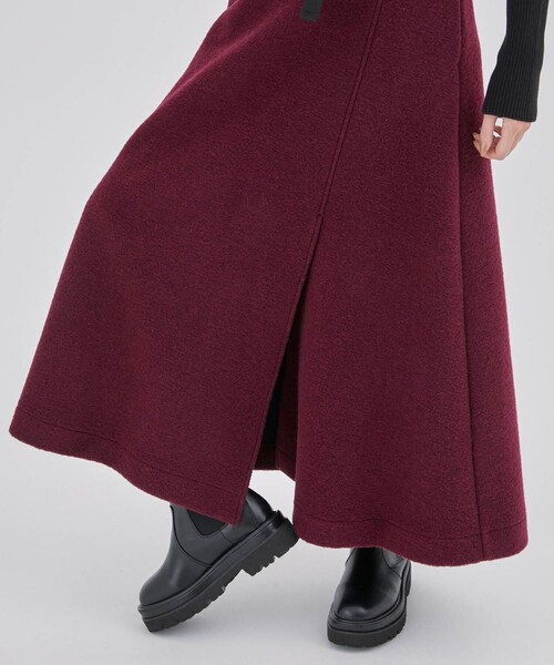 CITY TOKYO（シティトウキョウ）の「トラベルウールワイドヘムスカート（スカート・レディース・レッド/ネイビー・1/2）」の13枚目の写真