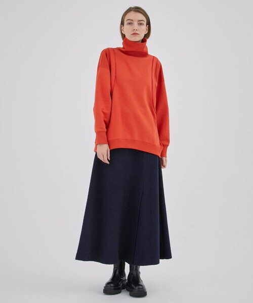 CITY TOKYO（シティトウキョウ）の「トラベルウールワイドヘムスカート（スカート・レディース・レッド/ネイビー・1/2）」の16枚目の写真