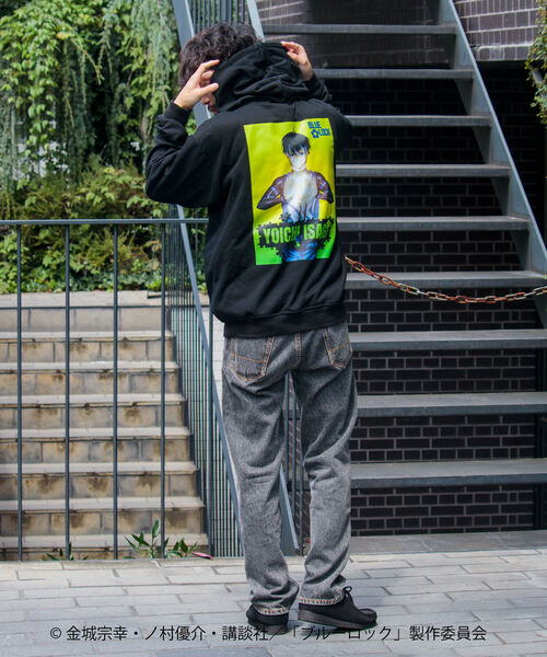 GLOSTER（グロスター）の「【BLUELOCK/ブルーロック】バックプリントパーカー（パーカー・メンズ・ブラック系その他/ブラック系その他2/ブラック系その他3/ブラック系その他4・M/L）」の7枚目の写真