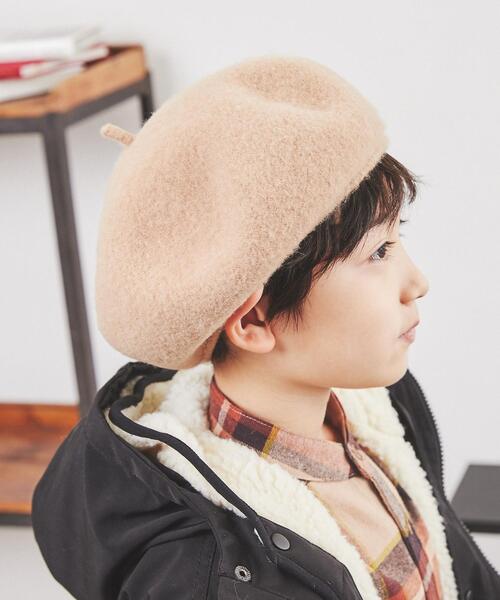 coen（コーエン）の「バスクベレー帽（ハンチング/ベレー帽・キッズ・ブラック/ベージュ・FREE）」の13枚目の写真