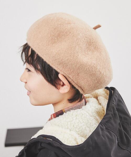 coen（コーエン）の「バスクベレー帽（ハンチング/ベレー帽・キッズ・ブラック/ベージュ・FREE）」の14枚目の写真